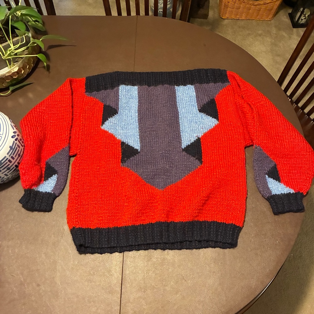 Vintage Pullover Sweater By Chin Made In England Large wool